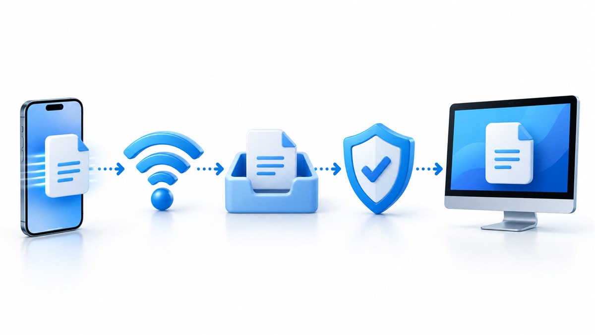 Ant Messenger 文件传输从发送端、网络到接收端的排查路径示意图
