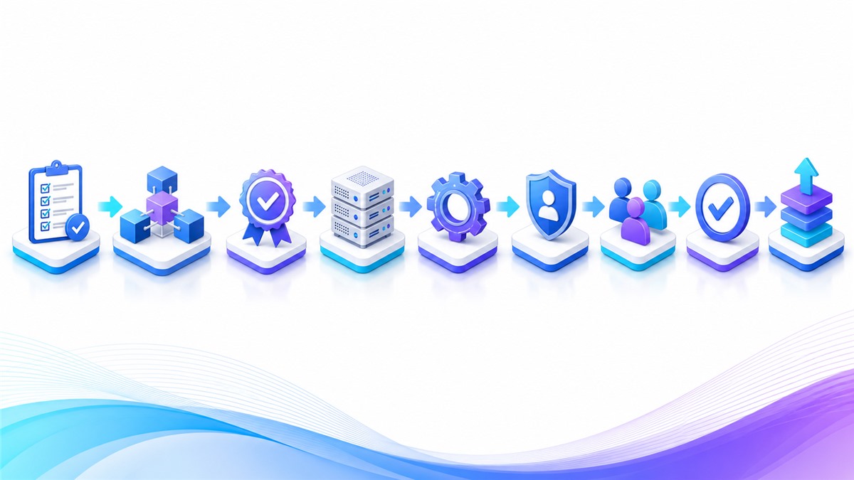 Ant Messenger 企业服务器从申请授权配置到试点登录和正式上线的完整流程图