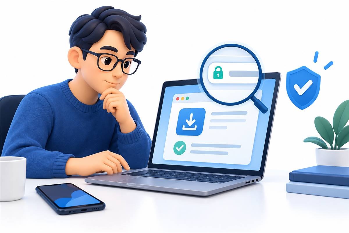 先核对 Ant Messenger 官方桌面端来源和手机登录状态的示意图