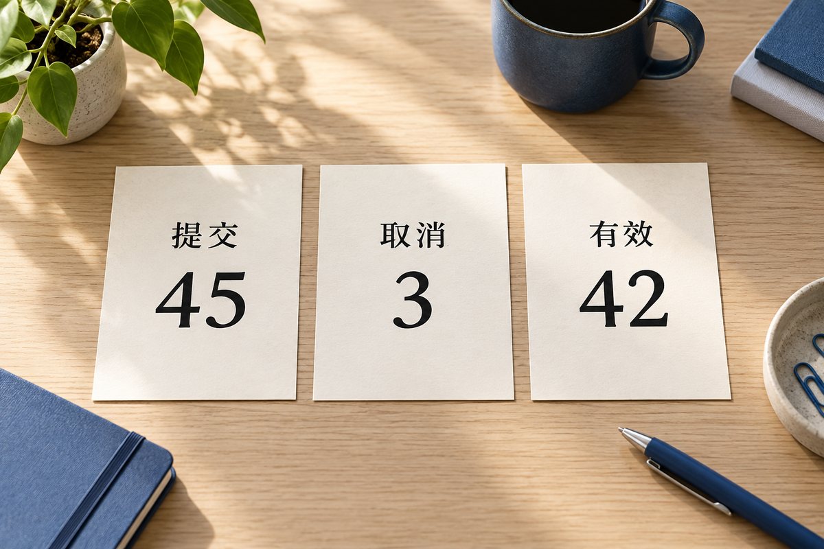 提交45取消3有效42三张数字卡